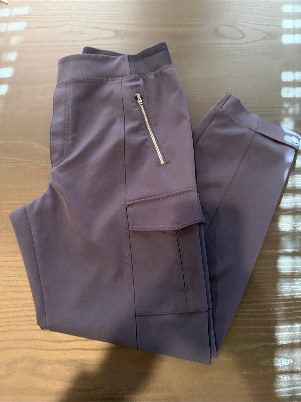 Athleta Cargo Track Joggers in Navy